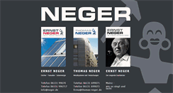 Desktop Screenshot of neger.de